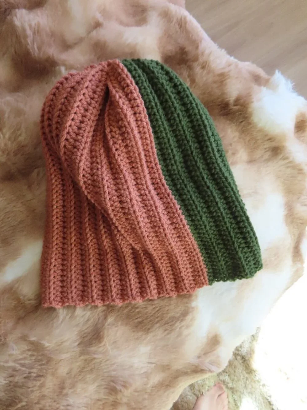 Cozy chunky handmade crochet beanie - Picture 2 of 10